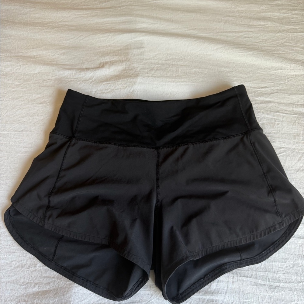 lululemon athletics black speed up short